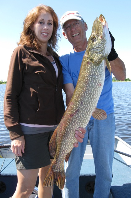 Jodi with her 40 inch Pike