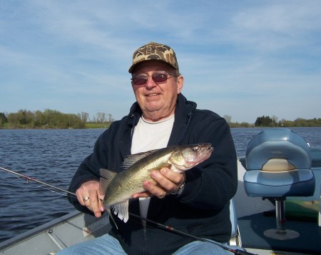 Whitey with a nice walleye