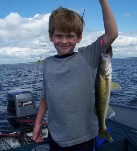 Scott with 16 inch walleye