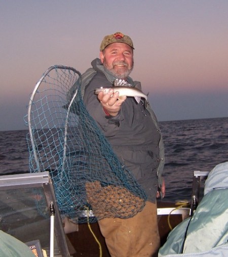 Tom with a small sauger web size