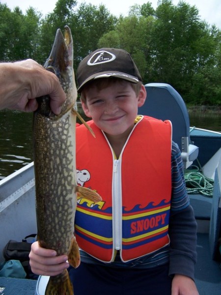Scott with a pike