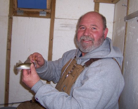 Tom with a little walleye