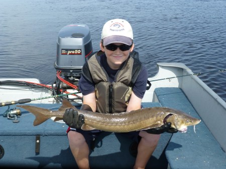 Scott with 36 inch sturgeon