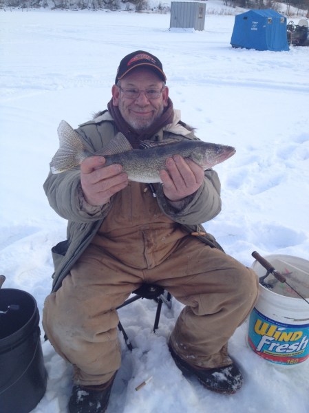 Mick with walleye