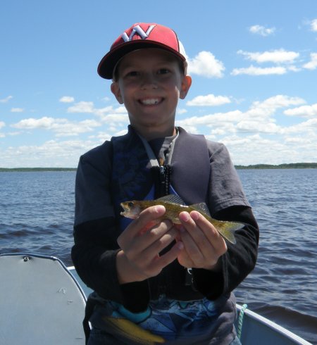 Jadon with little walleye#